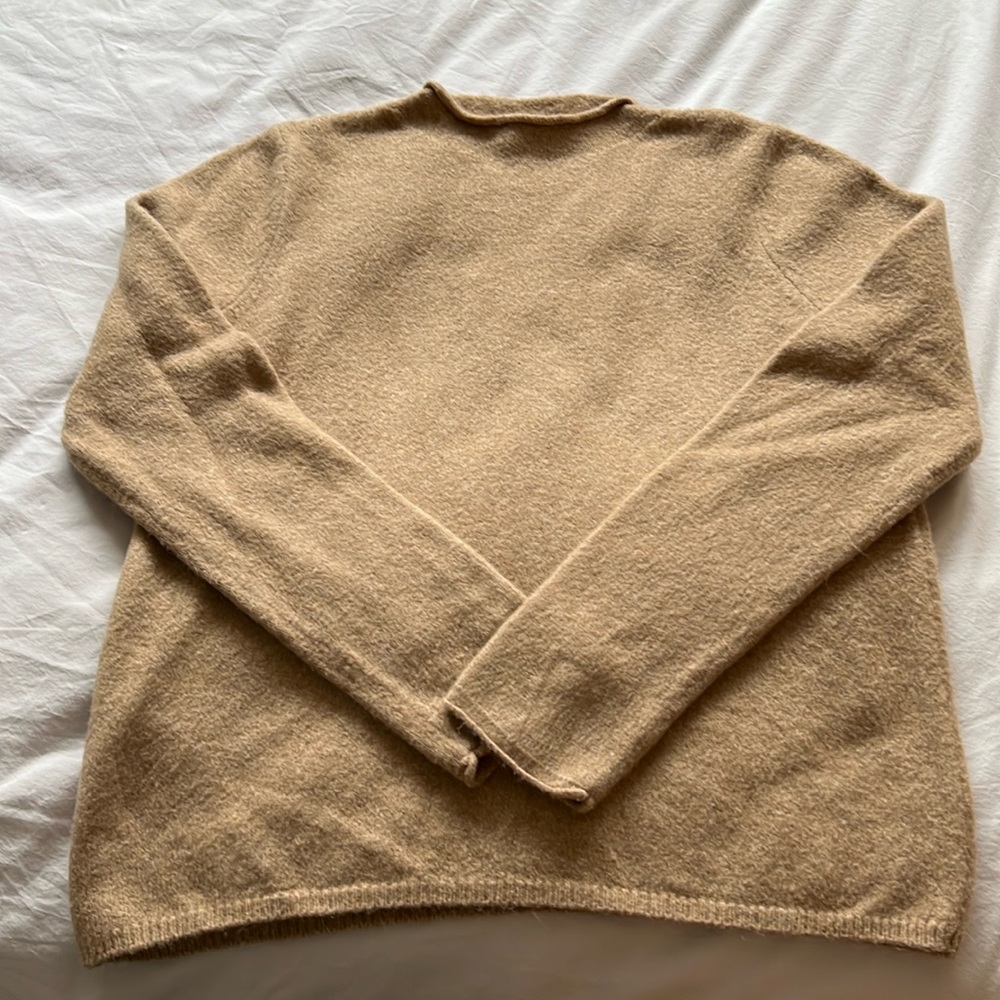 Mango mock-neck blend sweater